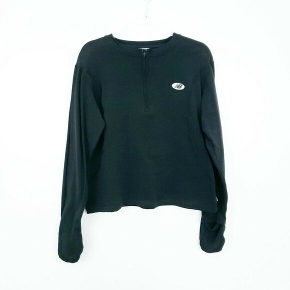 WOMEN'S New Balance Thermal Black Jacket WITH Attached Mittens Running Outdoor - Picture 1 of 7